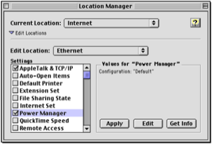 Power Manager 2&rsquo;s Location Manager module