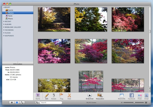 Apple&rsquo;s iPhoto for Mac OS X