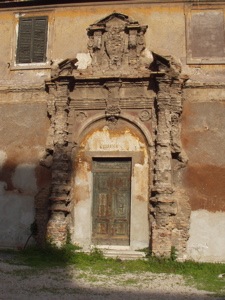 Beautiful doorway in Rome, Italy