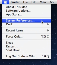 Open the System Preferences