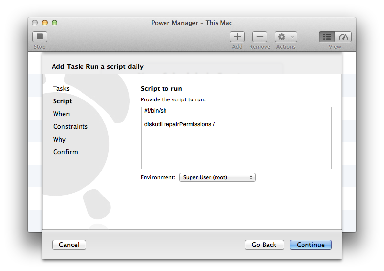 repair os x permissions from command line