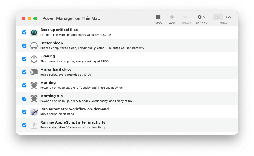 Power Manager for macOS