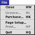 File Menu Screen Shot