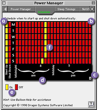 Power Manager - Scheduler Module Screen Shot