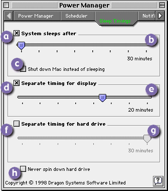 Power Manager - Sleep Timings Screen Shot